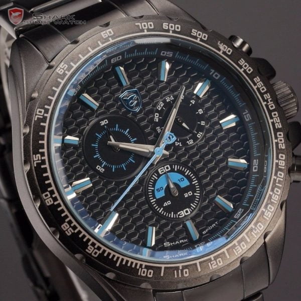 Reloj Original Shark Sh189 Correa Metal 3atm Analogo