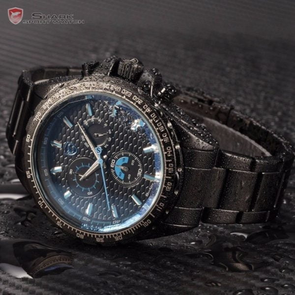 Reloj Original Shark Sh189 Correa Metal 3atm Analogo