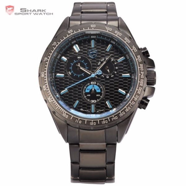 Reloj Original Shark Sh189 Correa Metal 3atm Analogo