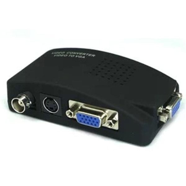 Convertidor Video Bnc S-video A Vga Monitor Plasma Lcd Led
