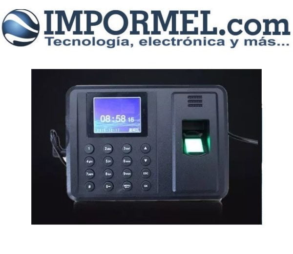 Reloj Biometrico Control Asistencia Persona Color Excel 600