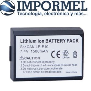 Bateria Lp-e10 Para Canon 1100d Kiss X50 Rebel T3 1200d