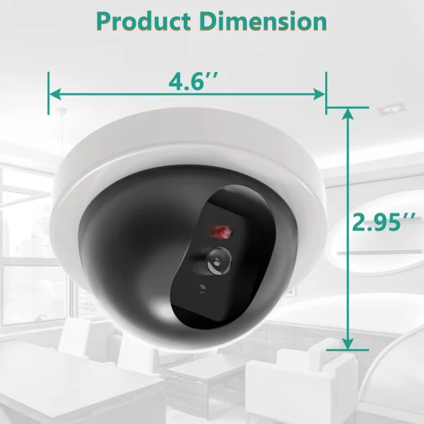 Camara De Seguridad Falsa Vigilancia Led Intermitente Simulacion