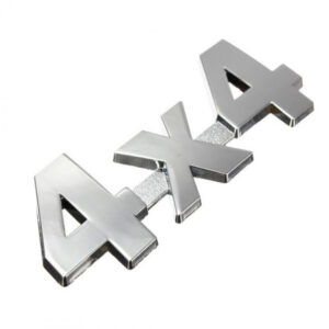 Emblema Logo 4x4 4 X 4 Cromado Adhesivo 3m Tuning Plateado