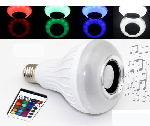 Foco Parlante Bluetooth Luz Led Control Celular
