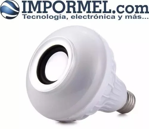 Foco Parlante Bluetooth Luz Led Control Celular