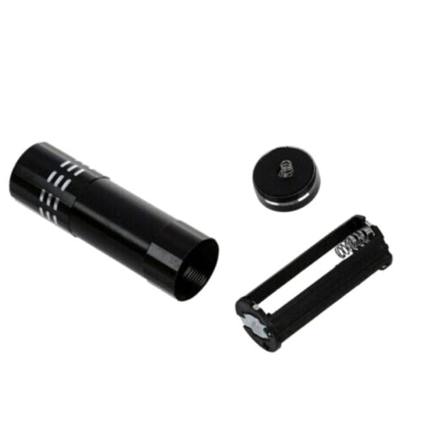 Linterna Luz Ultra Violeta Portatil Ligera 9 Led Aluminio