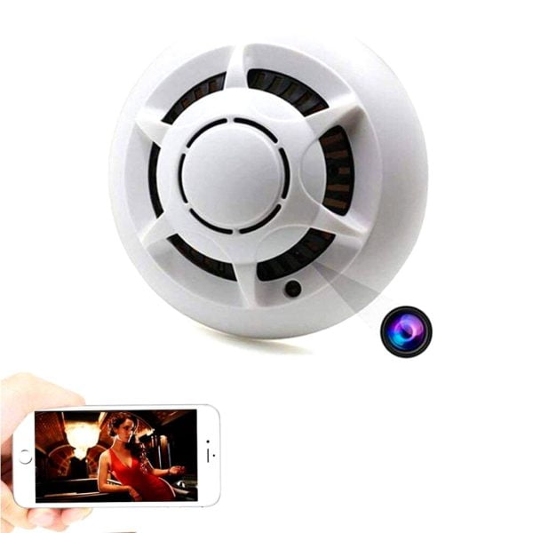 Camara Espía Ip Red Oculta Sensor Humo Wifi 1080p Hd P2p