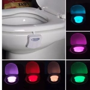 Lampara Led Baño Sensor De Movimiento Colores