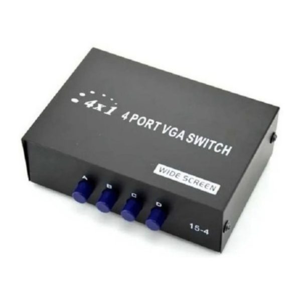 Switch 4 Puertos Vga Proyector Monitor Conmutador