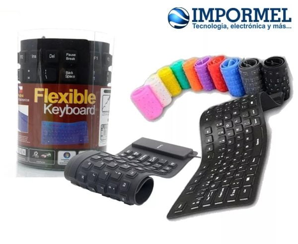 Teclado Flexible De Silicon Usb Alta Calidad Pc Laptop