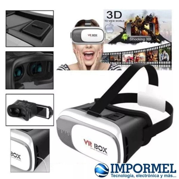 Gafas Realidad Virtual 3d Vr Box Android Iphone + Control