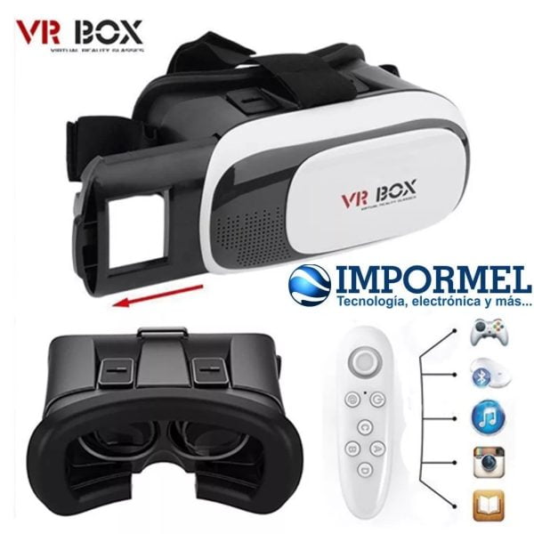 Gafas Realidad Virtual 3d Vr Box Android Iphone + Control