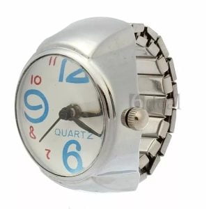 Reloj Mujer Tipo Añillo Plateado Diseño Unico