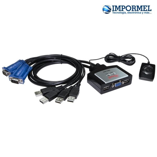 Switch Kvm Profesional De 2 Puertos Usb Rosewill Rkv-2uc