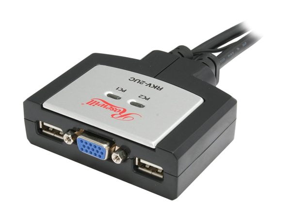 Switch Kvm Profesional De 2 Puertos Usb Rosewill Rkv-2uc