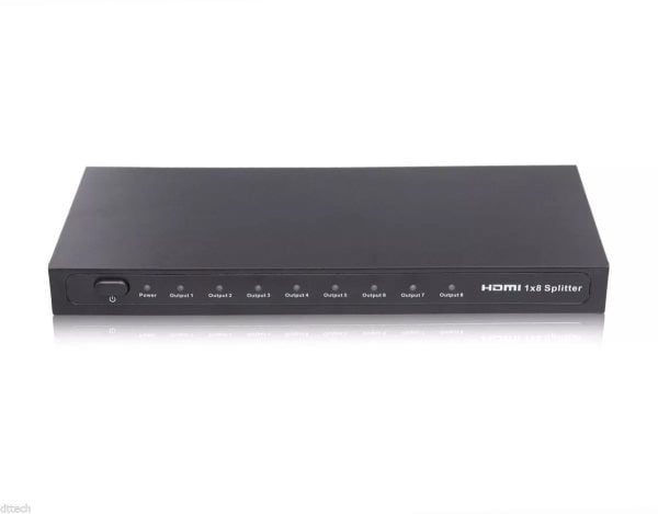 Splitter Hdmi 1 X 8 Hd 3d 1.3b Amplificador 1080p