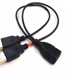 Cable Splitter Usb 2.0 En Y 1 Hembra 2 Machos