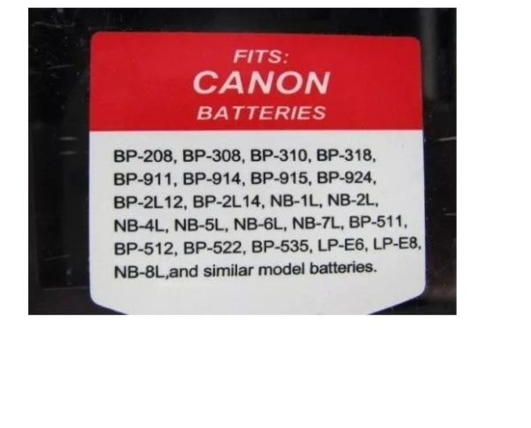 Cargador Pared Baterías Canon Series Bp Nb + Adaptador Auto