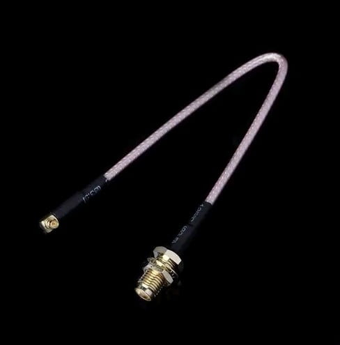 Cable Rp-sma Hembra A Mmcx Macho Angulo Recto 15cm Rg316
