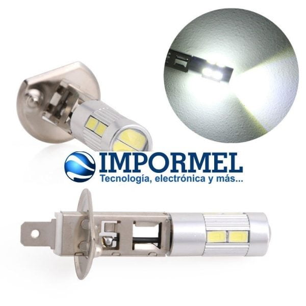 Luces Led H1 10 Led 5630 Smd Alto Poder 12v Blanco Neblina