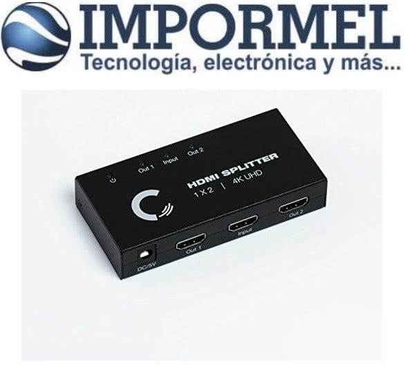 Splitter Multiplicador HDMI 1x2 1080p Activo 1 In 2 Out