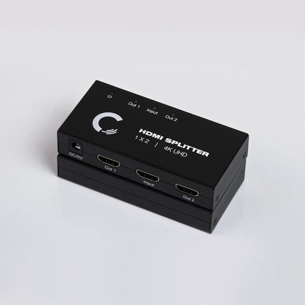 Splitter Hdmi 1 X 2 1x2 4k 3d Amplificado Activo Con Fuente