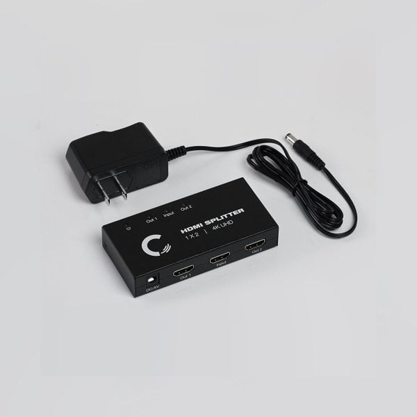 Splitter Hdmi 1 X 2 1x2 4k 3d Amplificado Activo Con Fuente