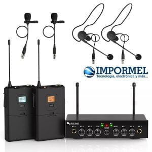 Sistema De Audio Microfono Inalambrico Fifine K038 Corbata