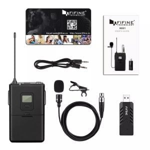 Microfono Corbatero Lavalier Wireless Inalambrico Usb Fifine