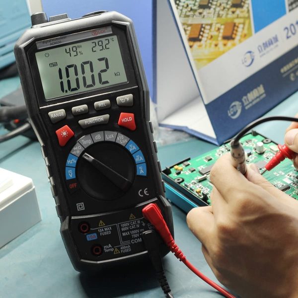 Luxometro Termometro Higrometro Multimetro Diodo Frecuencia