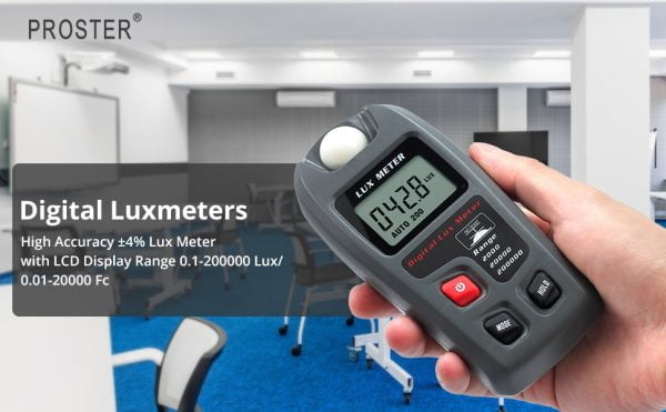 Luxómetro Digital Medidor Luz Iluminacion Camara 200k Lux