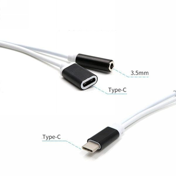 Adaptador Audio Usb C 3.5 Mm Audio Macbook Xioami Splitter