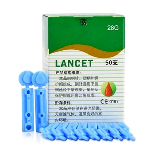 Set De 50 Lancetas Universales Glucometro Sannuo Sinocare