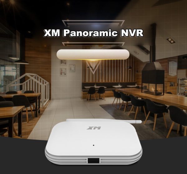 Nvr Wifi Onvif 4ch Hd 5mp 360 Panoramica Inalambrica