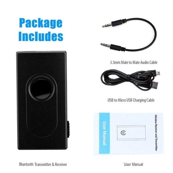 Transmisor Audio Bluetooth Para Salida Auxiliar De Tv Musica