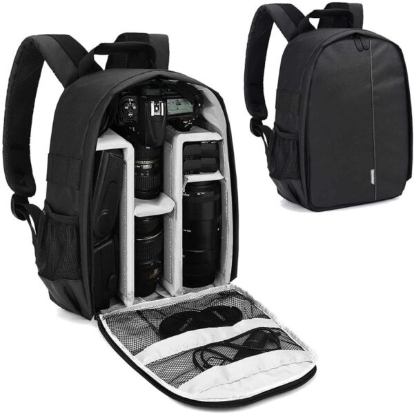 Mochila Estuche Para Camara Dslr Lentes Nikon Canon Sony