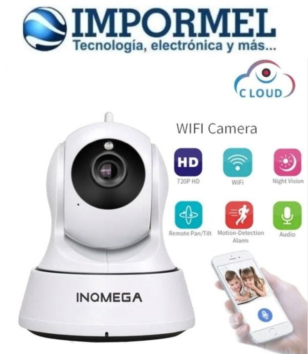 Cámara Ip Inalambrica Robótica Wifi Celular Audio 720p Noche