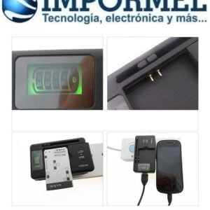 Cargador Universal Baterias Celular Camara Pared Y Usb