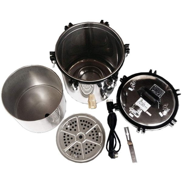 Esterilizador Autoclave 18 Litros Acero Inoxidable Alta Presion