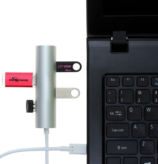 Hub Adaptador Tipo C Usb Para Macbook Ethernet Usb 3.0 Alum