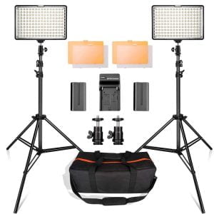 Kit Fotografia Luces 160 Led Estudio Luz Dimeramizable 3200k