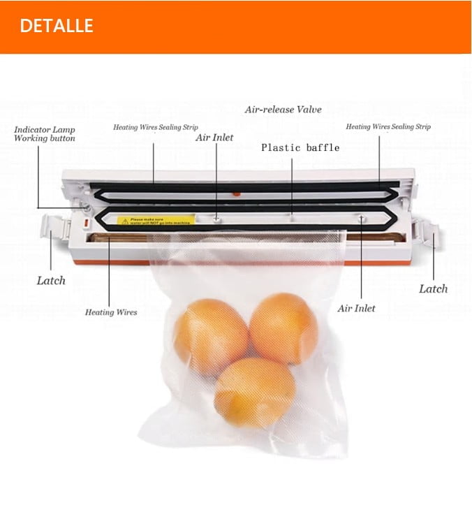 Maquina Empacadora Selladora Al Vacio Alimentos Envasado - Impormel