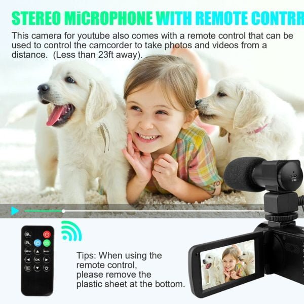 Filmadora Camara Komery 4k Visión Nocturna Hd Tactil Mic