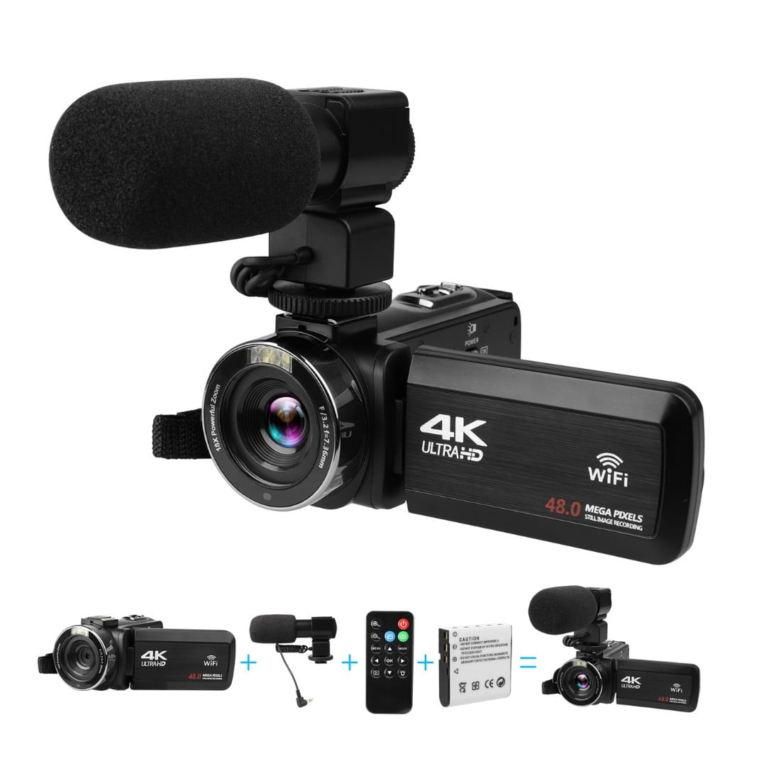 Filmadora Camara Digital 4k Life Visión Nocturna Hd Tactil Mic