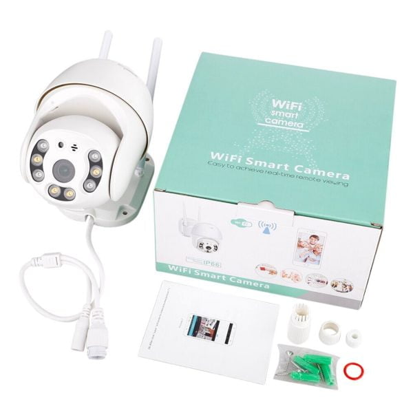 Cámara Panorámica De 360 Grados Exterior Ip Onvif Cctv