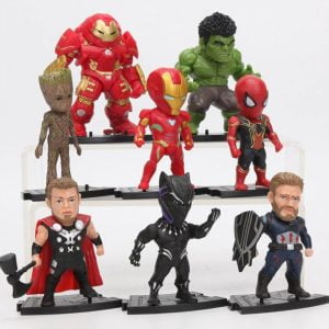 Avengers Spiderman Iron Man Thor Hulk Groot Figura Coleccion