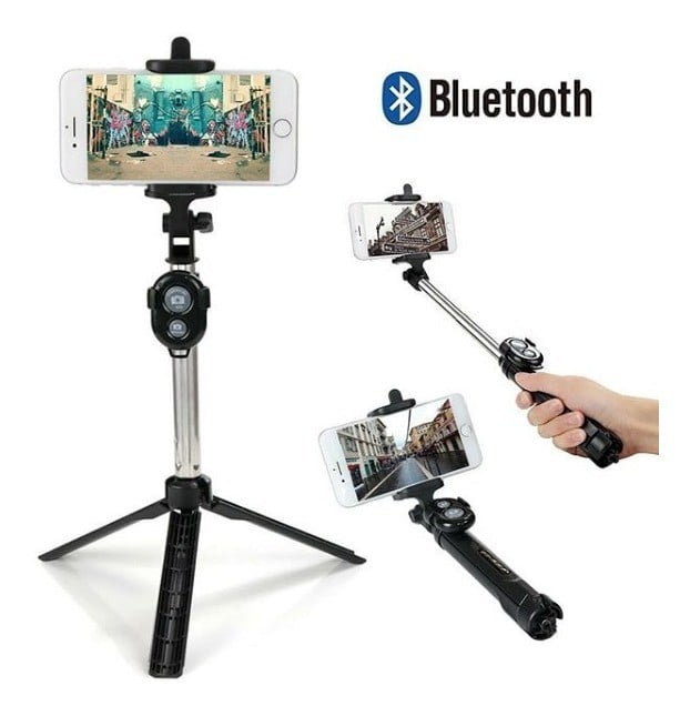 Baston Monopod Selfie Bluetooth Con Trípode Y Control Remoto Impormel