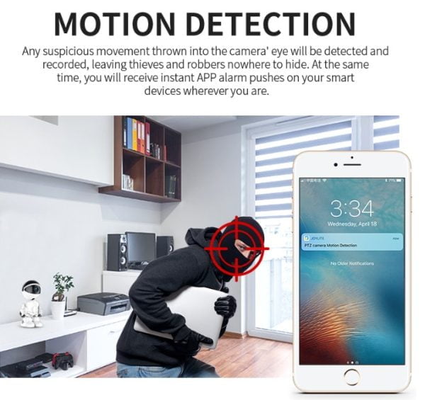 Camara De Video Wifi Hd 1080p Audio Deteccion Movimiento