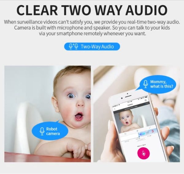 Camara De Video Wifi Hd 1080p Audio Deteccion Movimiento